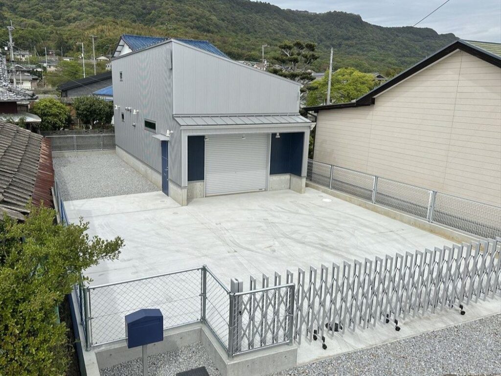 車庫新築工事（高松市屋島東町）の施工写真